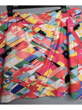 EP New York Bright Geometric Golf Skort Woman's Size Large Tennis Pickleball